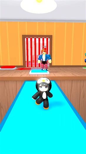 bacon trolled Gugugaga Penguin in Teamwork Obby Roblox 😭#roblox #shorts