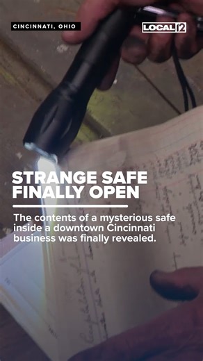 530K views · 8.1K reactions | A locksmith opened an old walk-in safe in the basement of a Downtown Cincinnati business after it was discovered behind a wooden shelf. Some of the documents they found date back to the 19th century: https://bit.ly/3GTquBM | LOCAL 12, WKRC-TV | Facebook