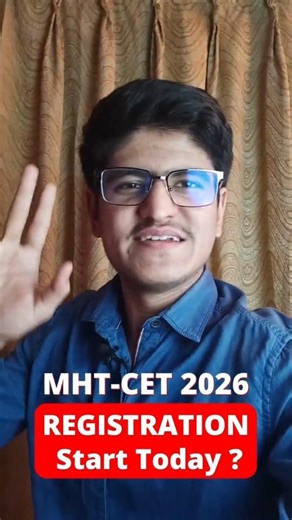 MHT-CET 2026 Registration Starts From Today ? Application Form Filling | CET Registration Process