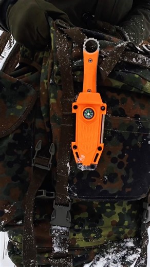 Winter Bushcraft Survival ❄️ Fire by Flint, Cooking in the Snow | Short ASMR