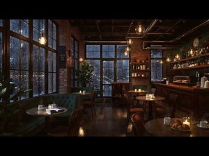 Rainy Day Coffee Shop ☕ Soft Jazz for Focus, Relaxation & Deep Work