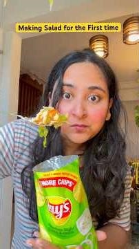 Making Salad for the First Time #funnyshorts #ytshorts #shorts