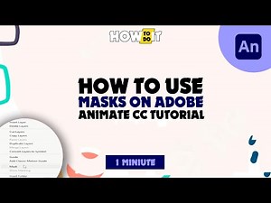 How to use Masks on Adobe Animate CC Tutorial 2024 | Skill Wave