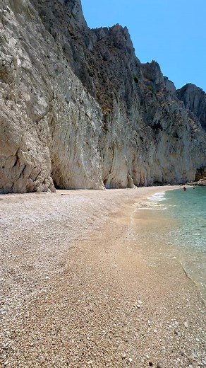 Like a scene from a James Bond film📍 Megalo Kasteli - Paleokastritsa Corfu❤️ By Greg Peter Patrikios Follow us on Instagram www.instagram.com/goinggreece Taking a little private boat ride around Paleokastritsa will lead you here. If you get the opportunity, ask the captain to let you walk on this beach. You’ll feel like you’re on a scene, where any minute Sean Connery will come out from the sea ❤️ Stunning surroundings, with super clear sea water, and fine round pebbles massaging your feet. Omg