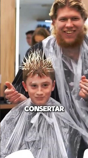 He almost ripped the boy's hair out.