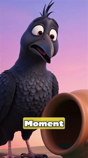 A Crow Solved a Problem! 🐦 | Moral Story