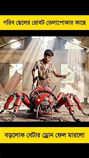 Poor boy's robot cockroach vs rich boy's drone #short #comedy #aivlog #ai