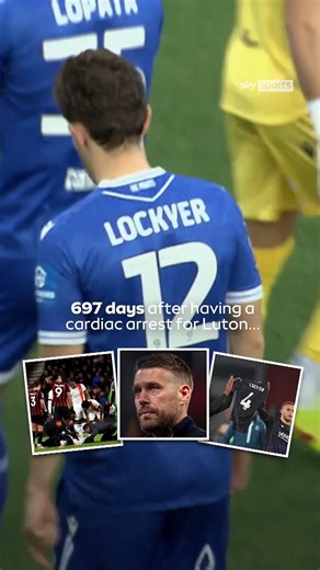 Tom Lockyer made his return to football on Saturday, two years on from suffering a cardiac arrest while playing for Luton in the Premier League 💙 | Sky Sports Football