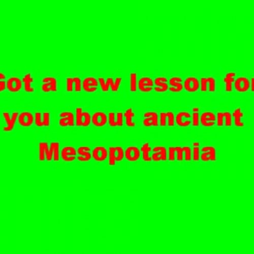 Ancient Mesopotamia Song By Mr. Nicky