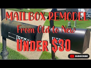 See How I Transformed My Mailbox For Under $30! #diy #diyprojects #curbappeal