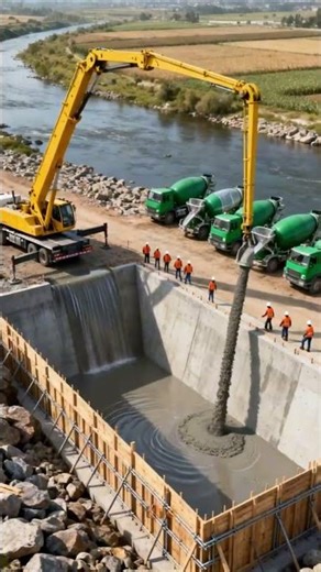 Mega Dam Construction Time-Lapse