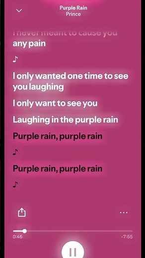 “Purple Rain” - Prince (official lyrics) #fyp #viral #lyrics #singer #spotify #song #audio #blowup