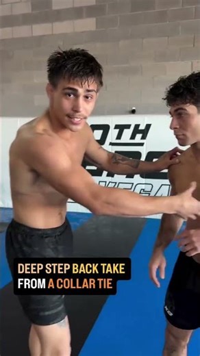 Deep Step Back Take From a Collar Tie