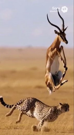 Cheetah Charges—Impala Escapes With a Giant Leap! 🐆⚡