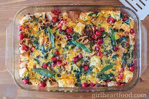 Breakfast Strata with Sausage (Breakfast Casserole)
