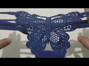 Tiny see through Lingerie G String Transparent Lace Thong Top 1 panty collection