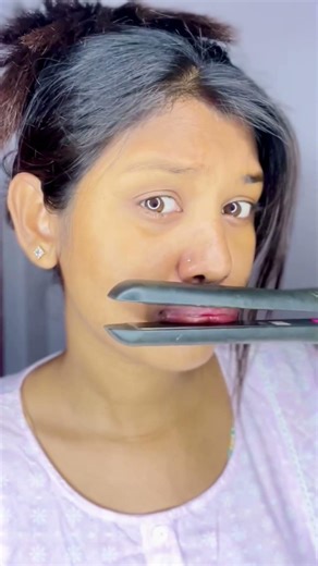 Lip plumbing hacks 😲 #lipplumbing #hacks #trending #explore #kaberikamakeover #shortvideo