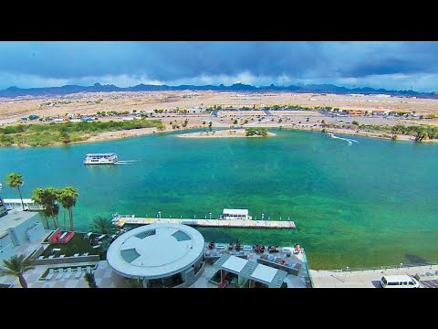 Riverside Casino POOL Walking Tour 4K (Amazing River & Desert View) Laughlin, NV, USA