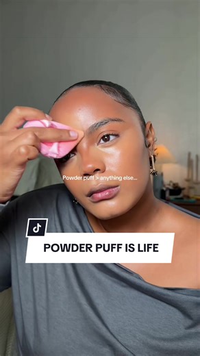 Powder puff > everything else 💅✨ @Jayna Davis shows us how to get that soft, airbrushed moment with one simple step 🤍 #revolve #powderpuff #makeuphack #makeupbrush #fyp