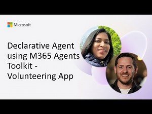 Declarative Agent using M365 Agents Toolkit - Volunteering App