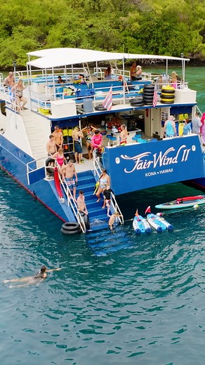 An ocean paradise awaits you at the bottom of our two easy access staircases. 🐠 | Fair Wind Cruises