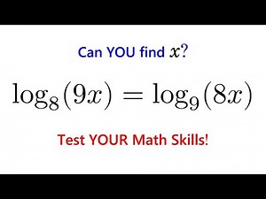 This Log Equation in Different Bases Stumps Students — Can You Solve It?