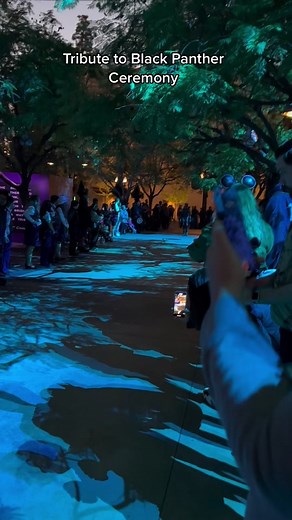 Black Panther Tribute Ceremony at Avengers Campus