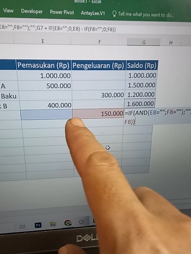 Rumus Excel untuk Menghitung Saldo Pemasukan dan Pengeluaran