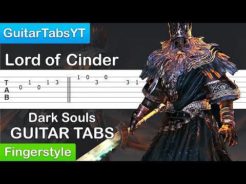 Dark Souls - Gwyn, Lord of Cinder Guitar Tutorial [TABS] (Fingerstyle)