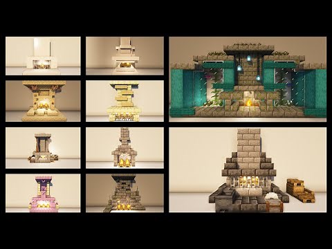 10 Minecraft Fireplace Design Ideas | Part 2