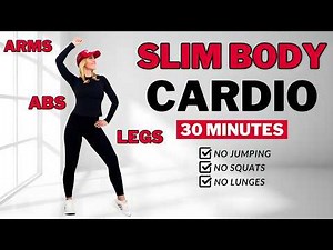 🔥Burn Arm + Leg + Belly Fat🔥30 Min Aerobics Workout🔥All Standing🔥No Squats/ No Lunges🔥No Repeat🔥