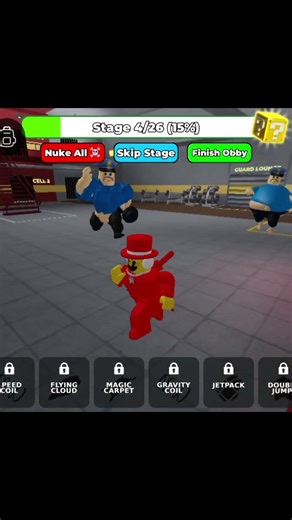 FAT VS STRONG PRISON RUN! (OBBY) Roblox Gameplay #rbolox #obby #gaming #robloxgames #barryprisonrun