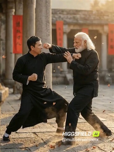 THE KUNGFU MASTER. 🥋🔥 Guess who was training all this while… waiting in silence, perfecting every move, India’s own master. No noise. No announcements. Just discipline. Patience. Power. While the world was distracted, he was sharpening his craft. Age is not weakness. Experience is a weapon. Now the question is — is the world ready for him? 👇 Who do you think this master is? Comment “learn” to know the process. #HiggsfieldAction @higgsfield.ai #higgsfieldaction #ViralVideo #MultiverseMatrix #A