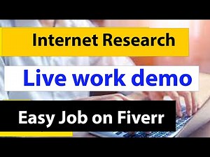 Mind Luster - Learn Simple Copy Paste Job | Easy Job on Fiverr Data Entry | Internet Research Live Project Work Demo