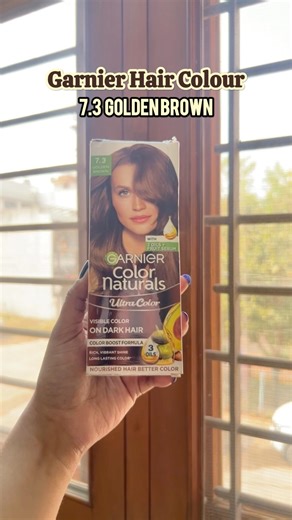UNSPONSORED REVIEW | Garnier Golden Brown hair color 💇‍♀️🍁 #shorts #haircolor #brownhair