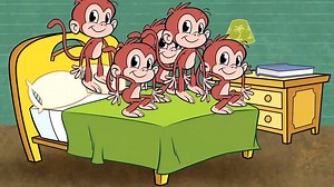 Five Little Monkeys Jumping on the Bed - Animated Nursery Rhyme by The Learning Station(1)