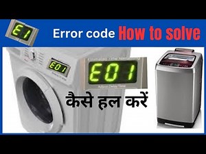 "🚨 FIX E1 ERROR on Your Washing Machine in 5 Easy Steps! | Save Money & Time!"