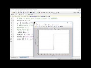 101-How to plot signum signal by using MATLAB