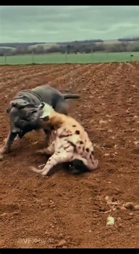 the iron jaws-+Hyena’s Ambush Backfires: Crushed by the Neapolitan Mastiff’s Deadly Jaws!" 😱