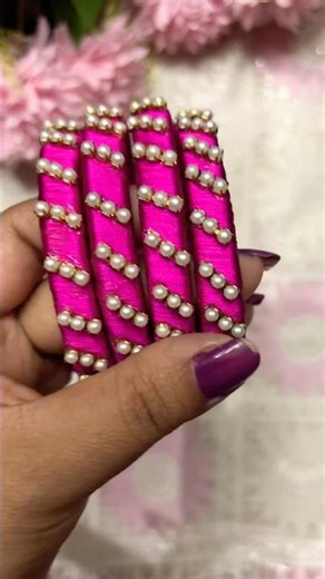 Easy Silk Thread Bangles 💫 DIY at Home | Budget Friendly Jewellery #shorts