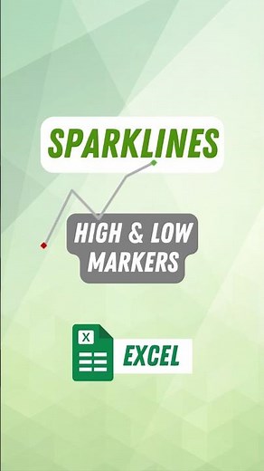 Sparkline in Excel | Highlight High & Low Points
