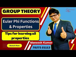 Euler Phi Functions and Properties | Tips for Learn all properties | #Successted #grouptheory
