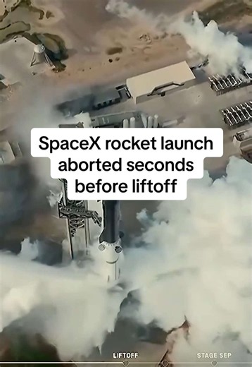 SpaceX's Starship rocket triggered a last-second abort before liftoff for its 13th flight test from Texas, postponing the mission by at least 24 hours with the company studying what likely caused the automated scrub. #spacex #starship #rocket #texas #elonmusk