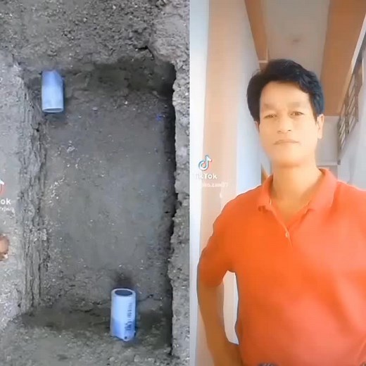 Plumbing Demonstration with Blue PVC Pipes