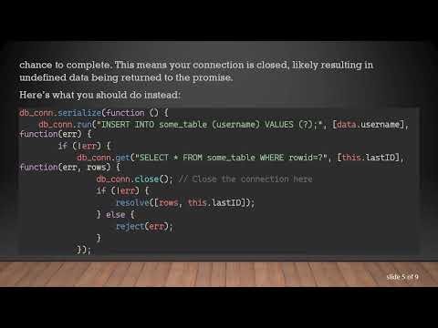 Resolving undefined in Promises while posting data to SQLite with Node.js