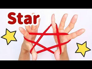 How to make a star 2 types Very easy String Figure/Cat's Cradle/Ayatori