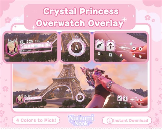 Crystal Princess Overwatch Overlay: Customizable HUD (digital Download) - Etsy