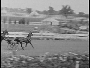 vintage 8mm harness racing (sulky racing) scenes from Missouri State Fair in September of 1940