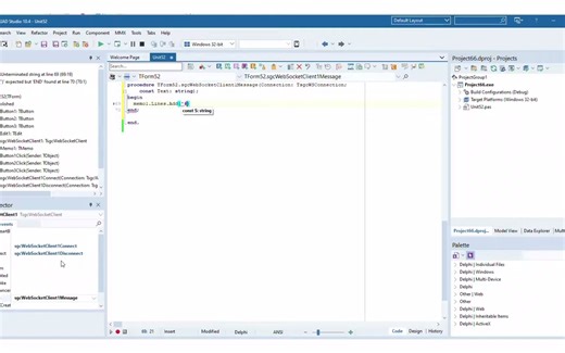 Delphi WebSocket Client - sgcWebSockets