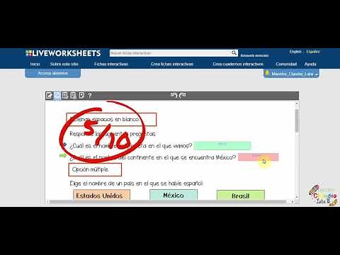 Liveworksheets página generadora de fichas interactivas: tutorial.
